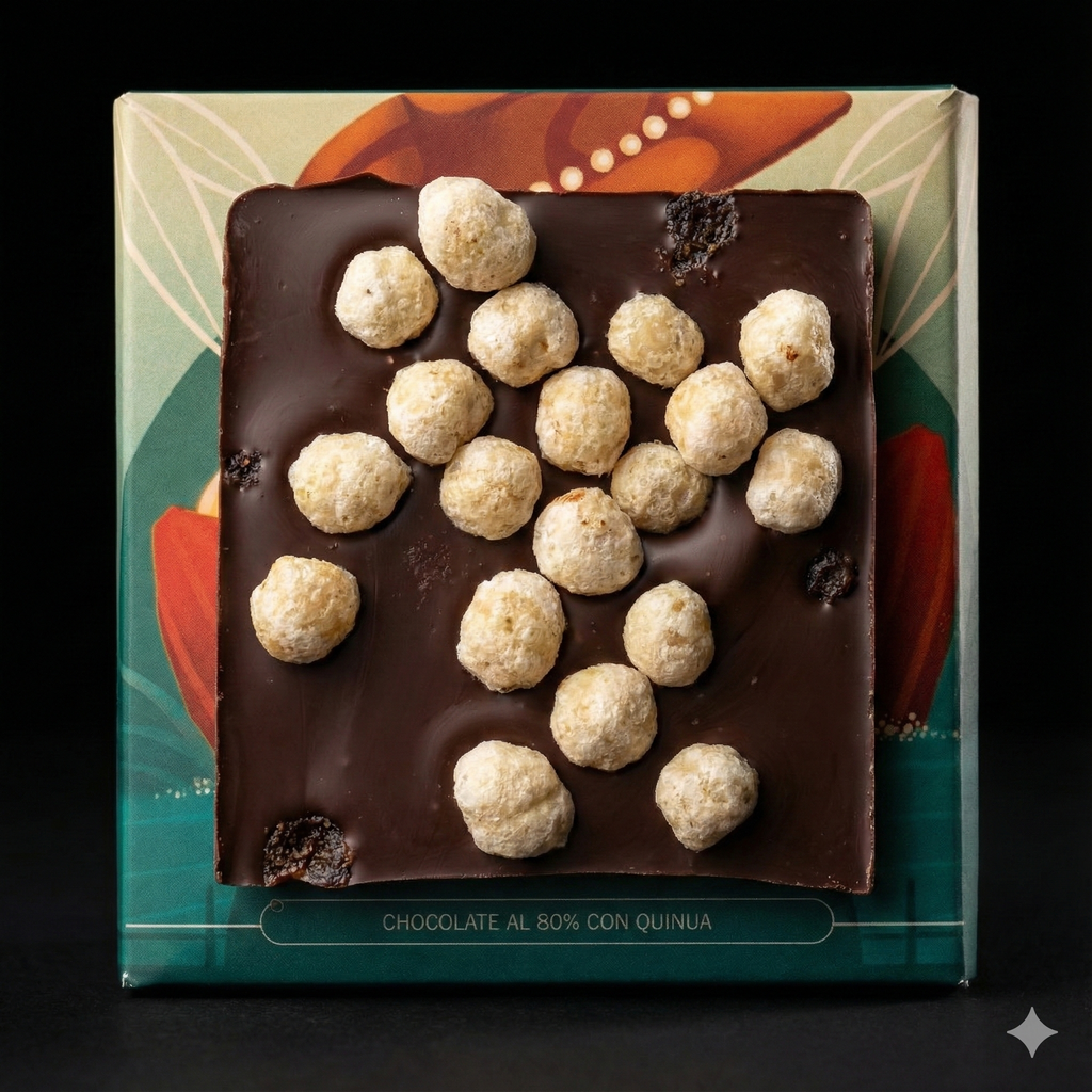 CHOCOLATE AL 80% CACAO Y QUINOA