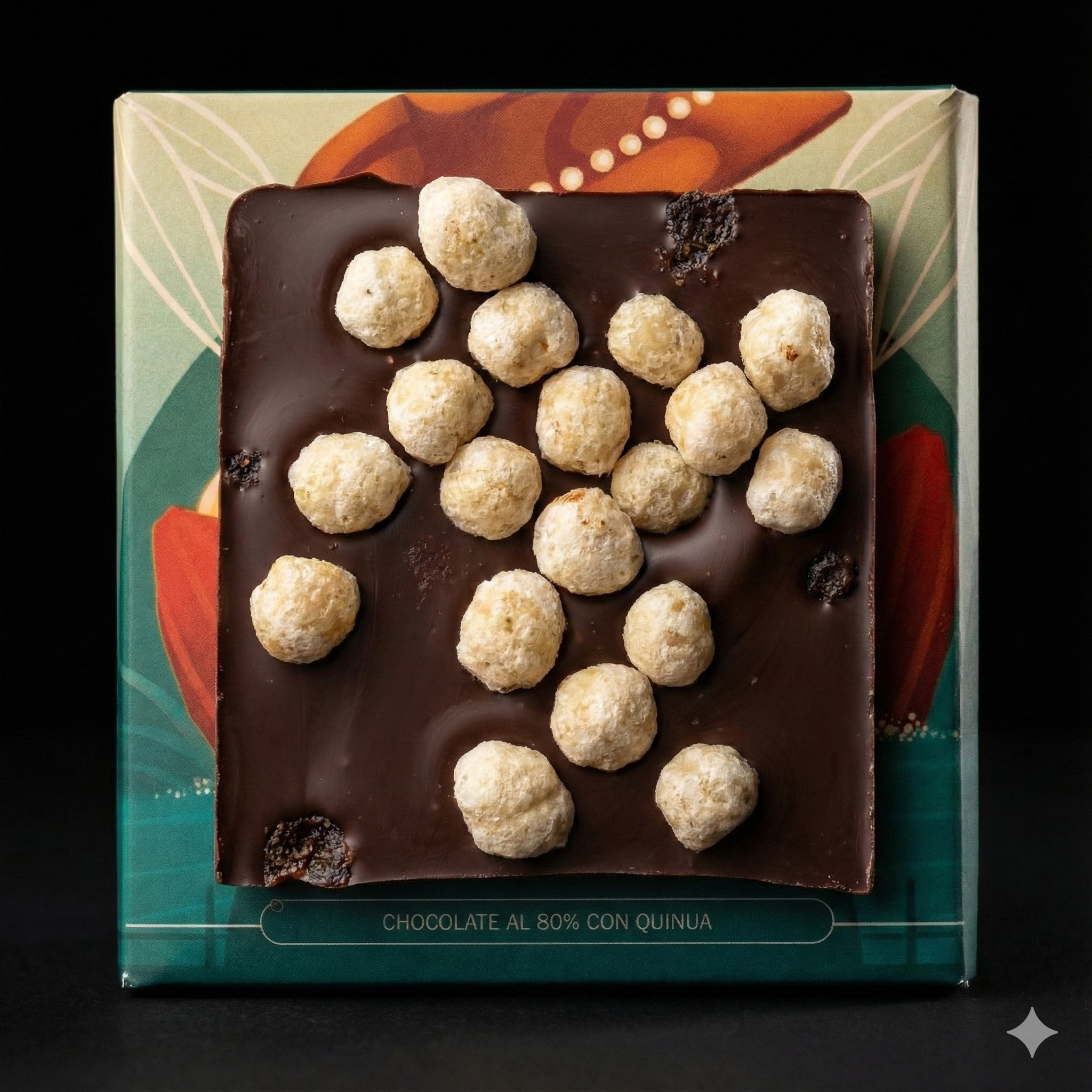 CHOCOLATE AL 80% CACAO Y QUINOA