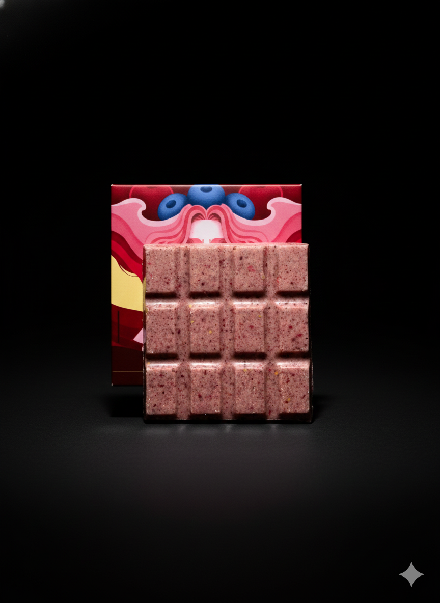 CHOCOLATE BLANCO Y FRUTOS ROJOS