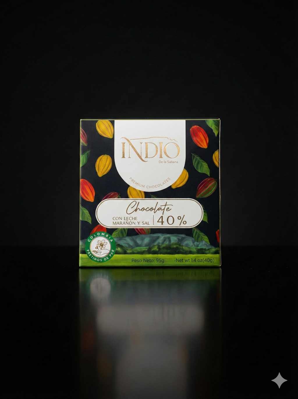 CHOCOLATE AL 40% CACAO, LECHE Y MARAÑÓN