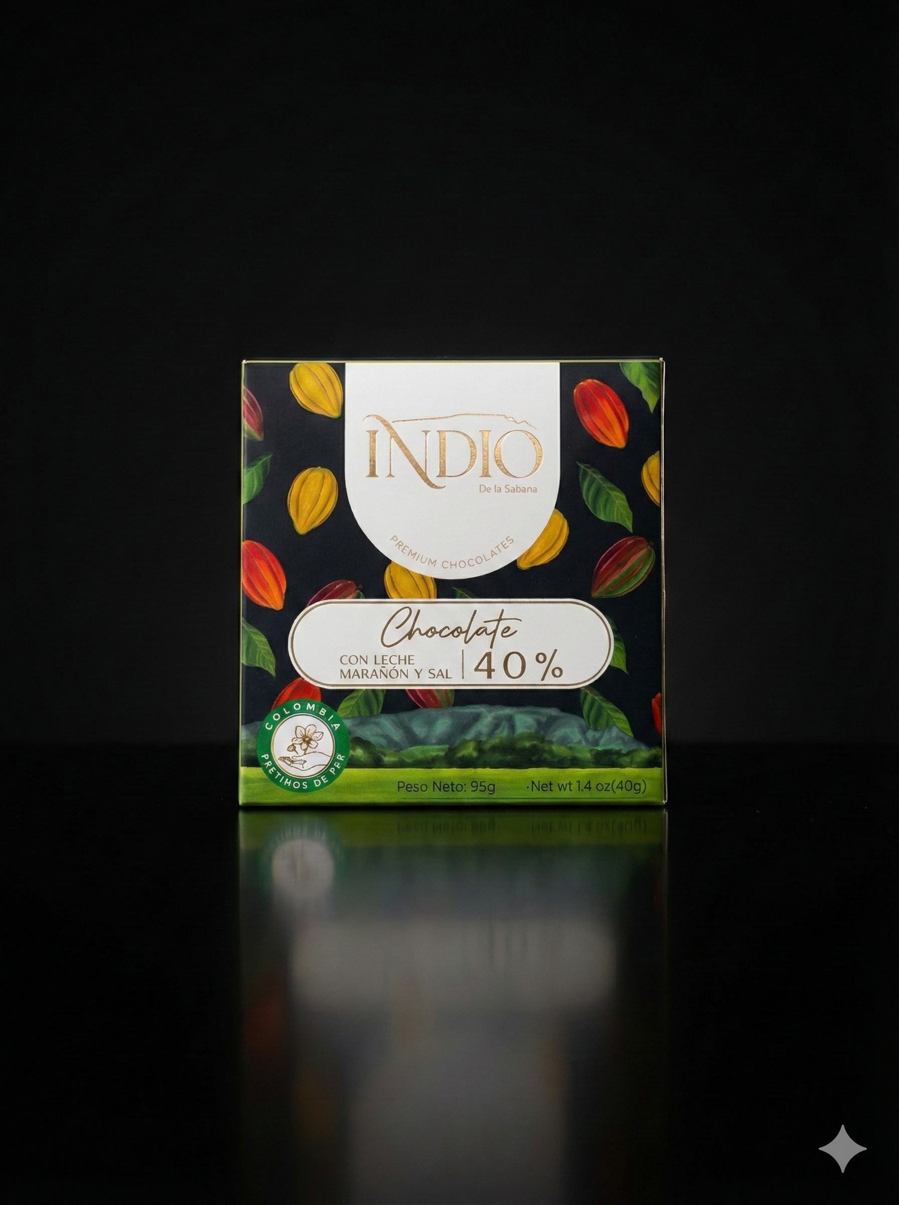 CHOCOLATE AL 40% CACAO, LECHE Y MARAÑÓN