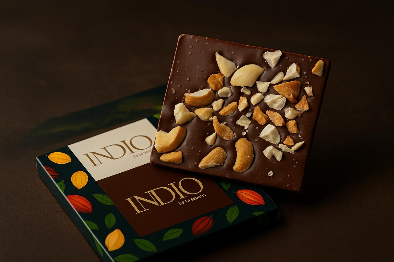 CHOCOLATE AL 80% CACAO, LECHE Y MARAÑÓN